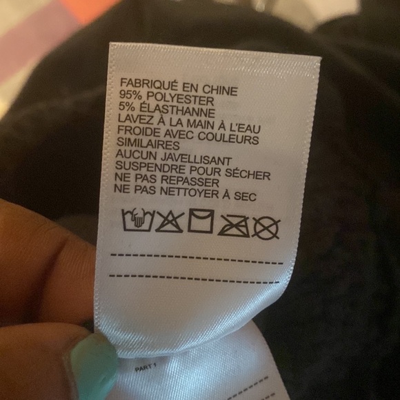 Laundry plush velvet elastic detail womens hoodie Sz L - Picture 11 of 14